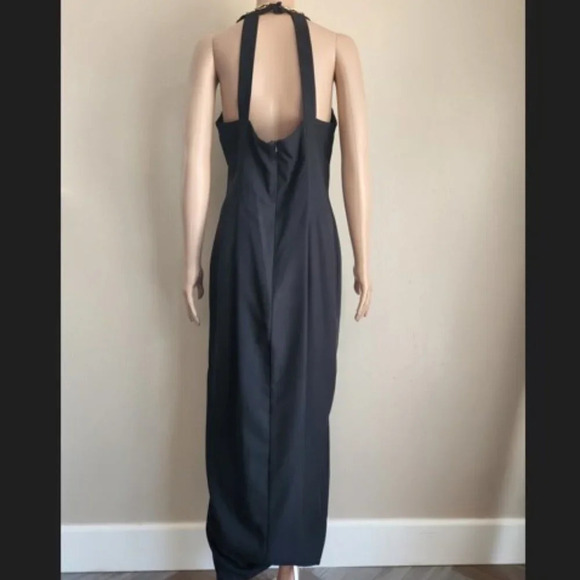 Black Maxi Halter Dress - Picture 5 of 15
